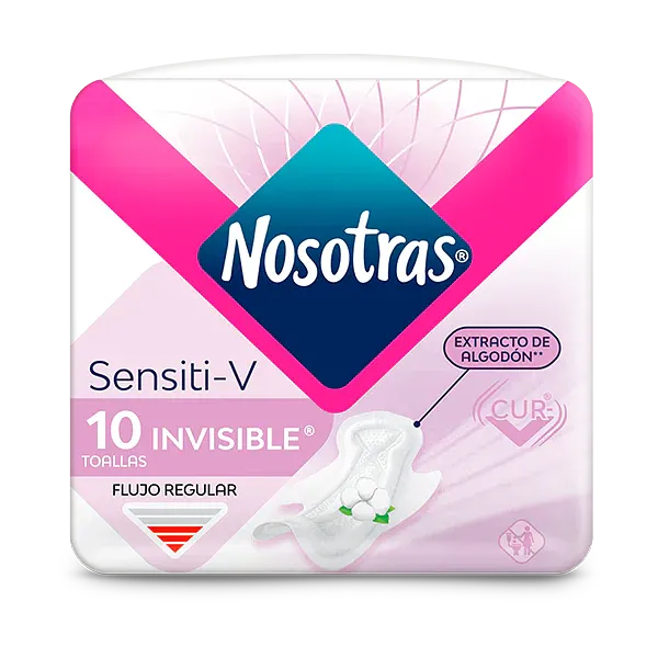 NOSOTRAS INVISIBLE SENSITI-V 10UND