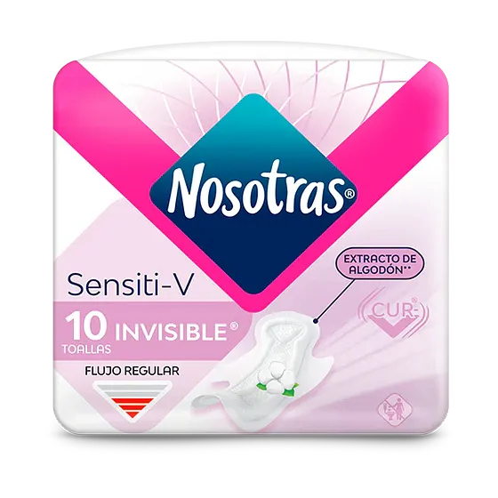 NOSOTRAS INVISIBLE SENSITI-V 10UND