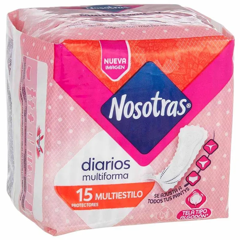 NOSOTRAS MULTIESTILO DIARIOS MULTIFORMA 15UND