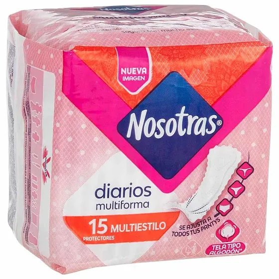 NOSOTRAS MULTIESTILO DIARIOS MULTIFORMA 15UND