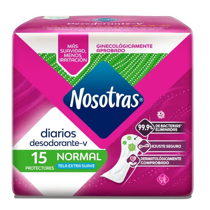 NOSOTRAS NORMAL DIARIOS DESODORANTE-V 15UND