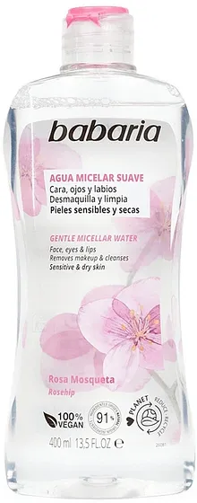 BABARIA AGUA MICELARROSA MOSQUETA 400ML
