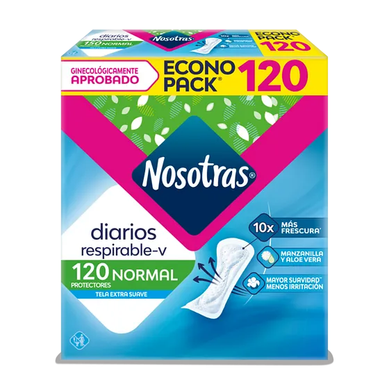 NOSOTRAS DIARIO RESPIRABLE-V NORMAL 120UND