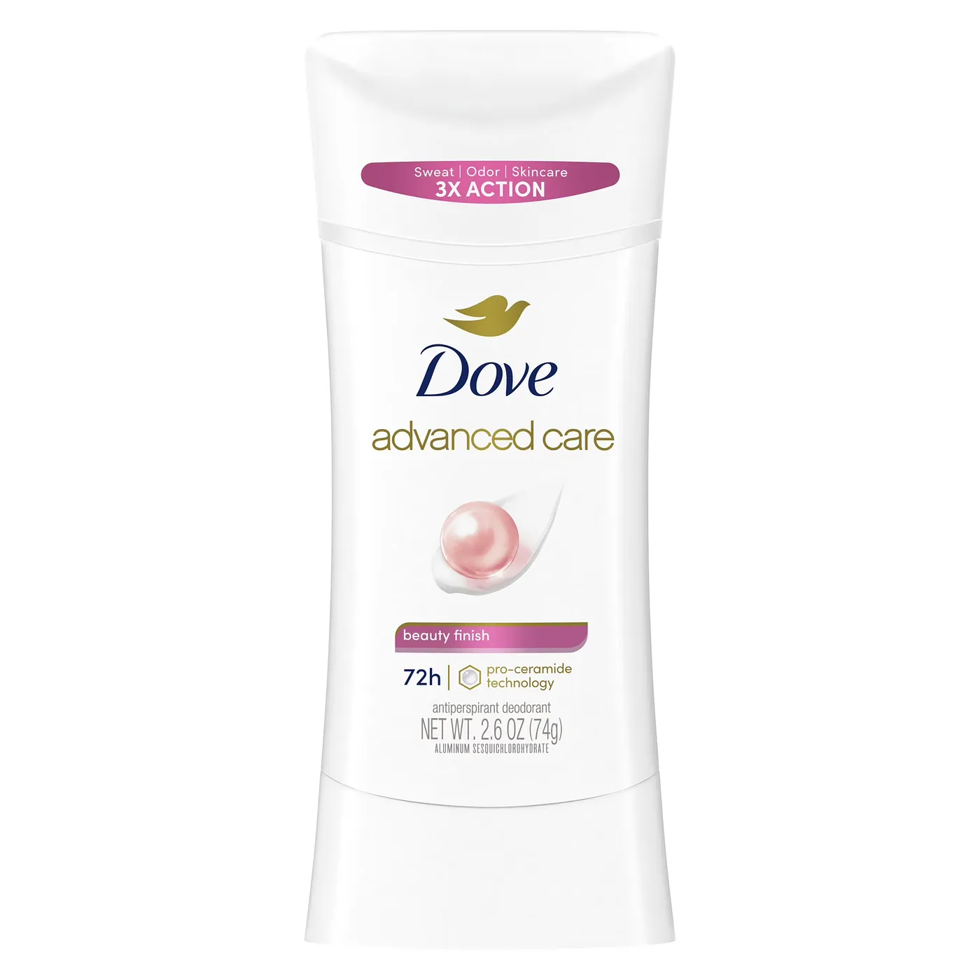 DOVE DEO STICK CLEAR FINISH 2.6 OZ