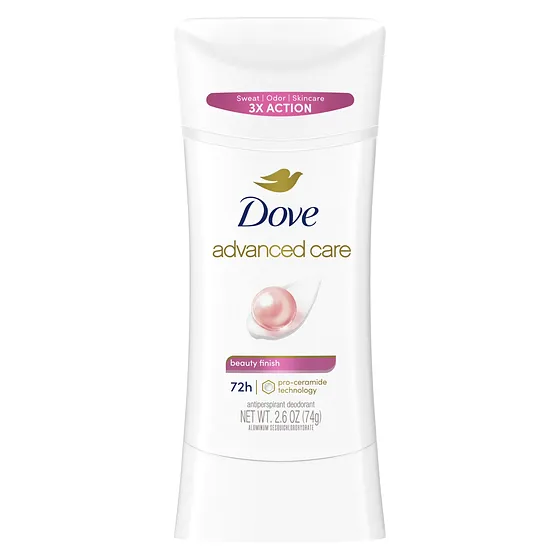 DOVE DEO STICK CLEAR FINISH 2.6 OZ
