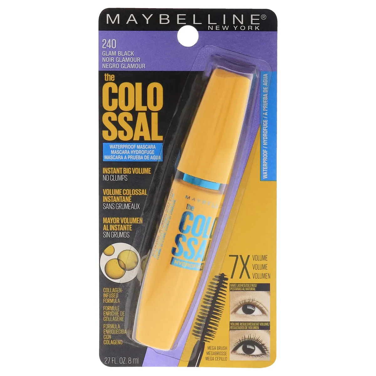 MAYBELLINE COLOSSAL GLAM NEGRA WATERPROOF 240