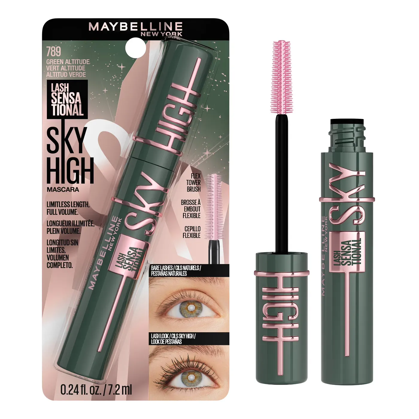 MAYBELLINE SKY HIGH MASCARA GREEN ALTITUDE 789
