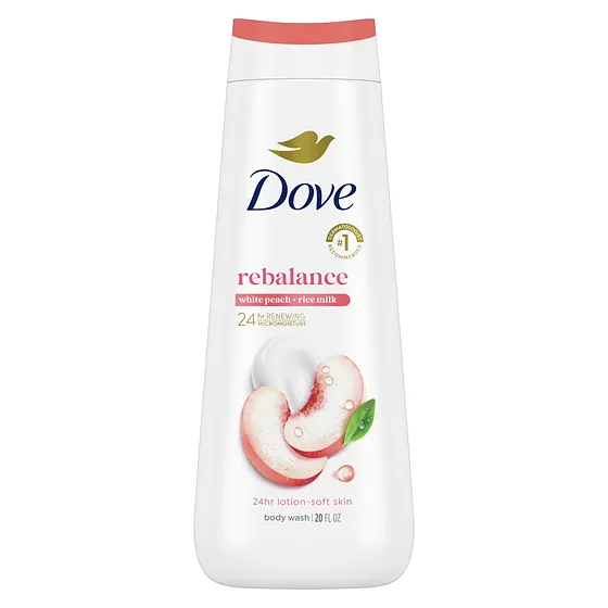 DOVE BODY WASH PEACH 20oz