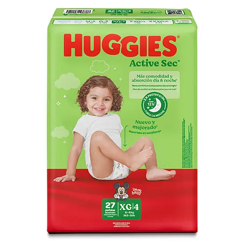 PANALES HUGGIES JUMBO XG/4 27/1