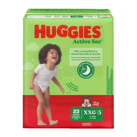 PANALES HUGGIES JUMBO XXG/5 23/1