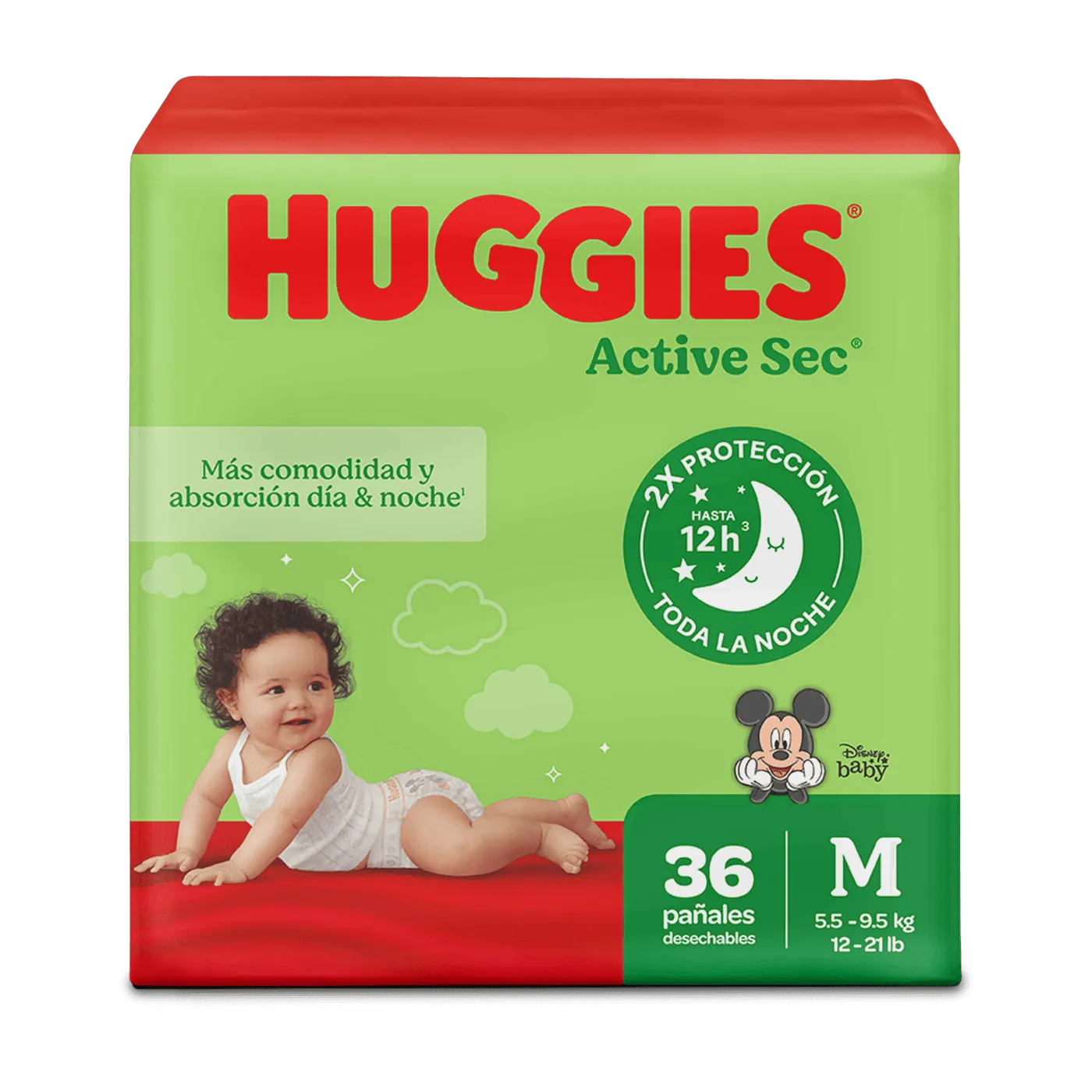 PANALES HUGGIES JUMBO M/2 36/1
