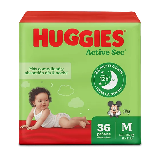 PANALES HUGGIES JUMBO M/2 36/1
