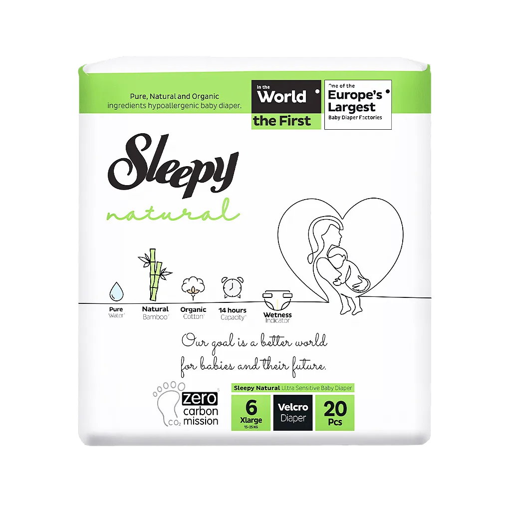 SLEEPY NATURAL JUMBO 6/20PCS