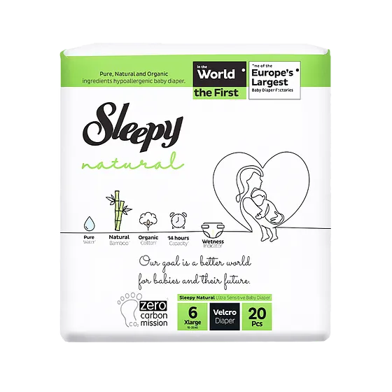 SLEEPY NATURAL JUMBO 6/20PCS