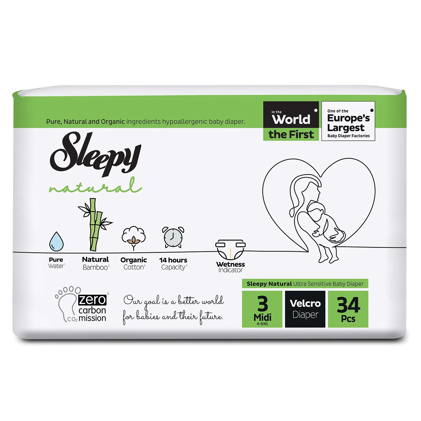 SLEEPY NATURAL JUMBO 3/34PCS