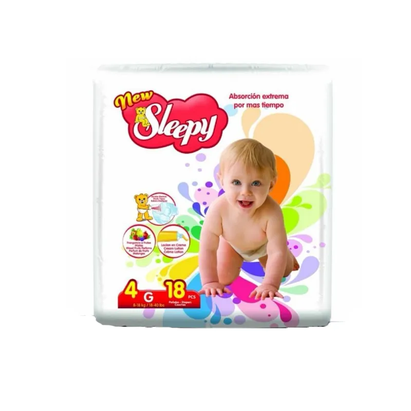 PANALES SLEEPY 4G/18PCS