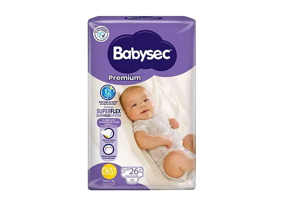 PANALES BABYSEC CH/S1 26PCS