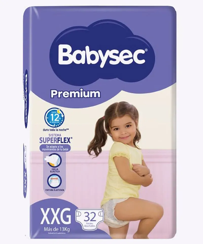 PANALES BABYSEC SUPERFLEX XXG/XXL5 32PCS