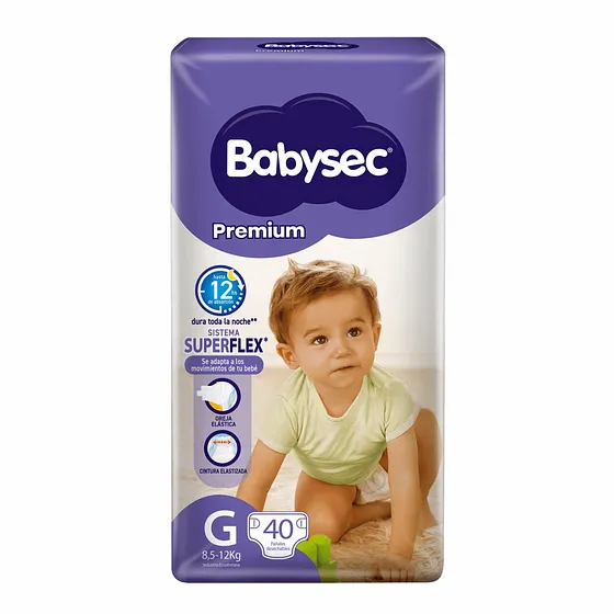 PANALES BABYSEC SUPERFLEX G/L3 40PCS