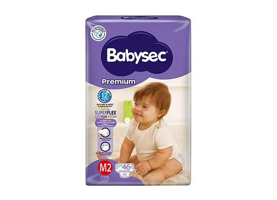 PANALES BABYSEC SUPERFLEX M2 46PCS