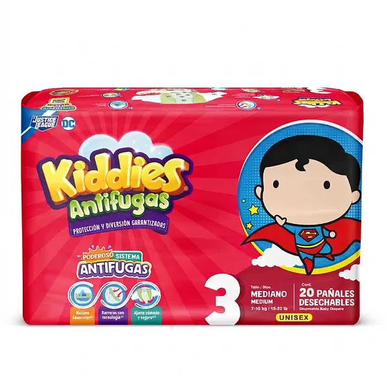 PANALES KIDDIES  M3 20PCS