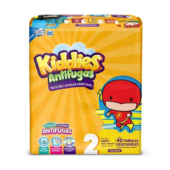 PANALES KIDDIES JUMBO CH2 40PCS