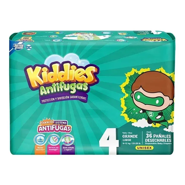 PANALES KIDDIES JUMBO G4 36PCS