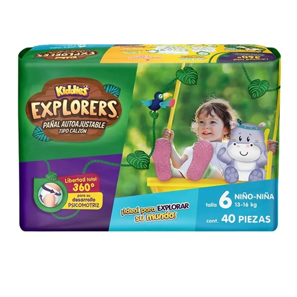PANALES KIDDIES EXPLORERS XLG6 40PCS