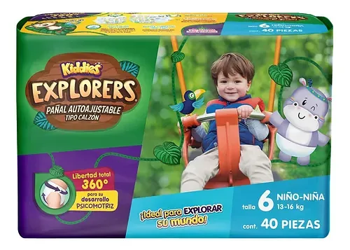 PANALES KIDDIES EXPLORERS XLG6 40PCS