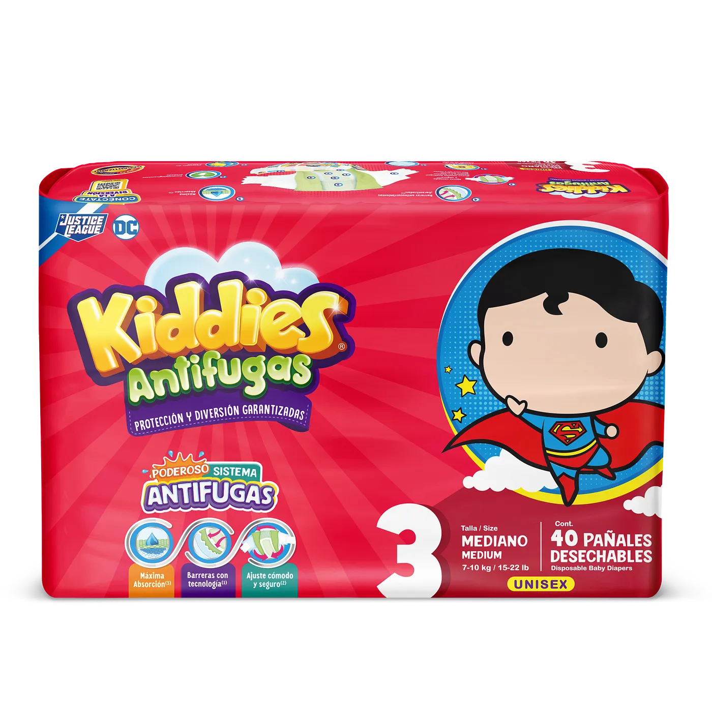 PANALES KIDDIES JUMBO M3 40PCS