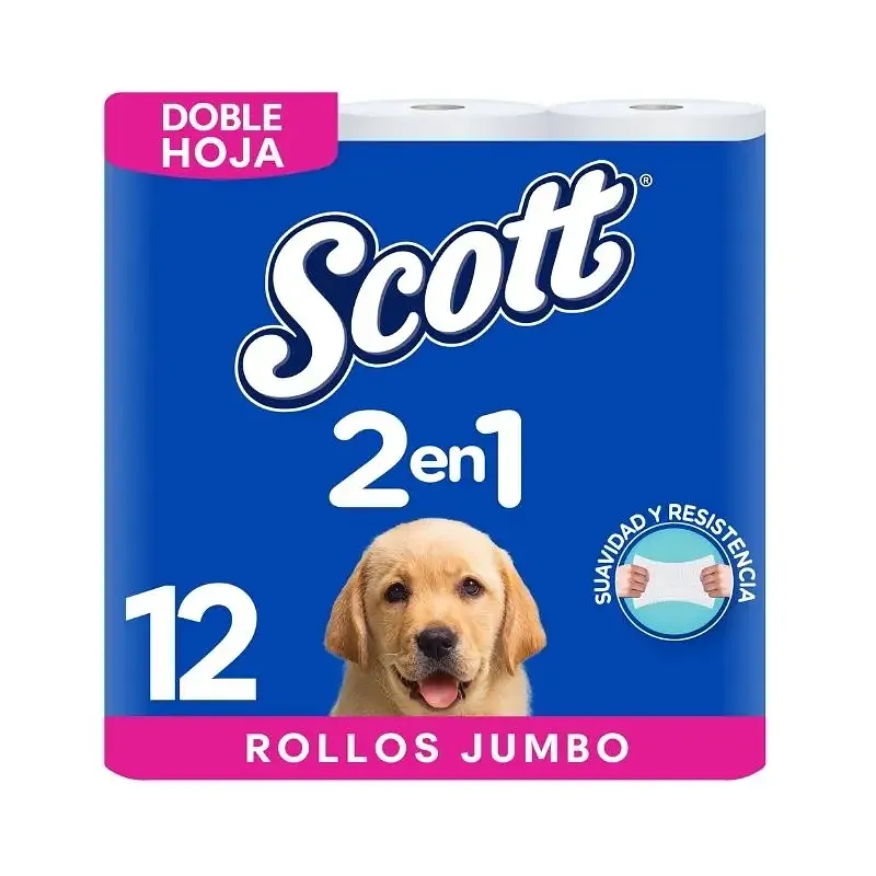 PAPEL SCOTT 2N1 SUAVE Y RESISTENTE 12/1