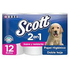 PAPEL SCOTT 2N1 SUAVE Y RESISTENTE 12/1