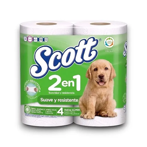 PAPEL SCOTT 2N1 SUPER 4/1