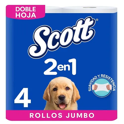 PAPEL SCOTT 2N1 JUMBO 4/1