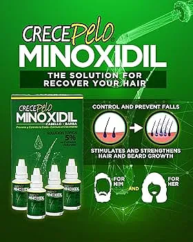 CRECE PELO MINOXIDIL 5% 4/1