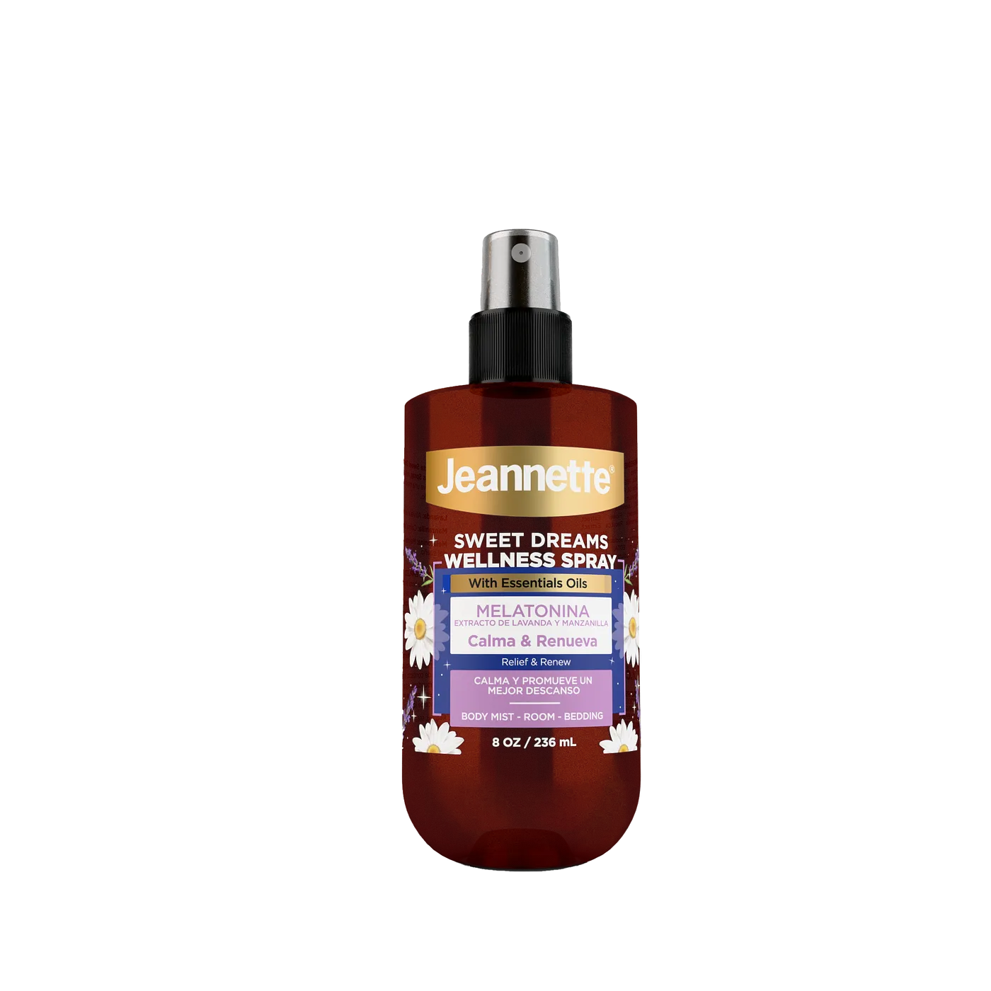 JEANNETTE SLEEP SPRAY MELATONINA & MANZ 8 OZ