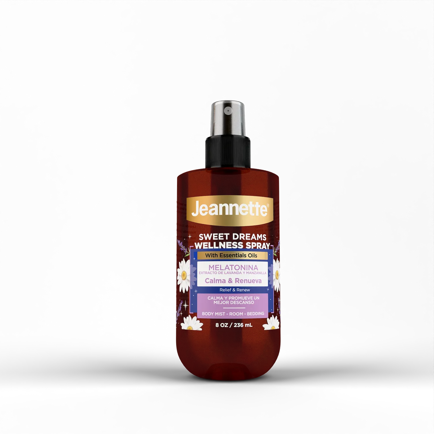 JEANNETTE SLEEP SPRAY MELATONINA & MANZ 8 OZ