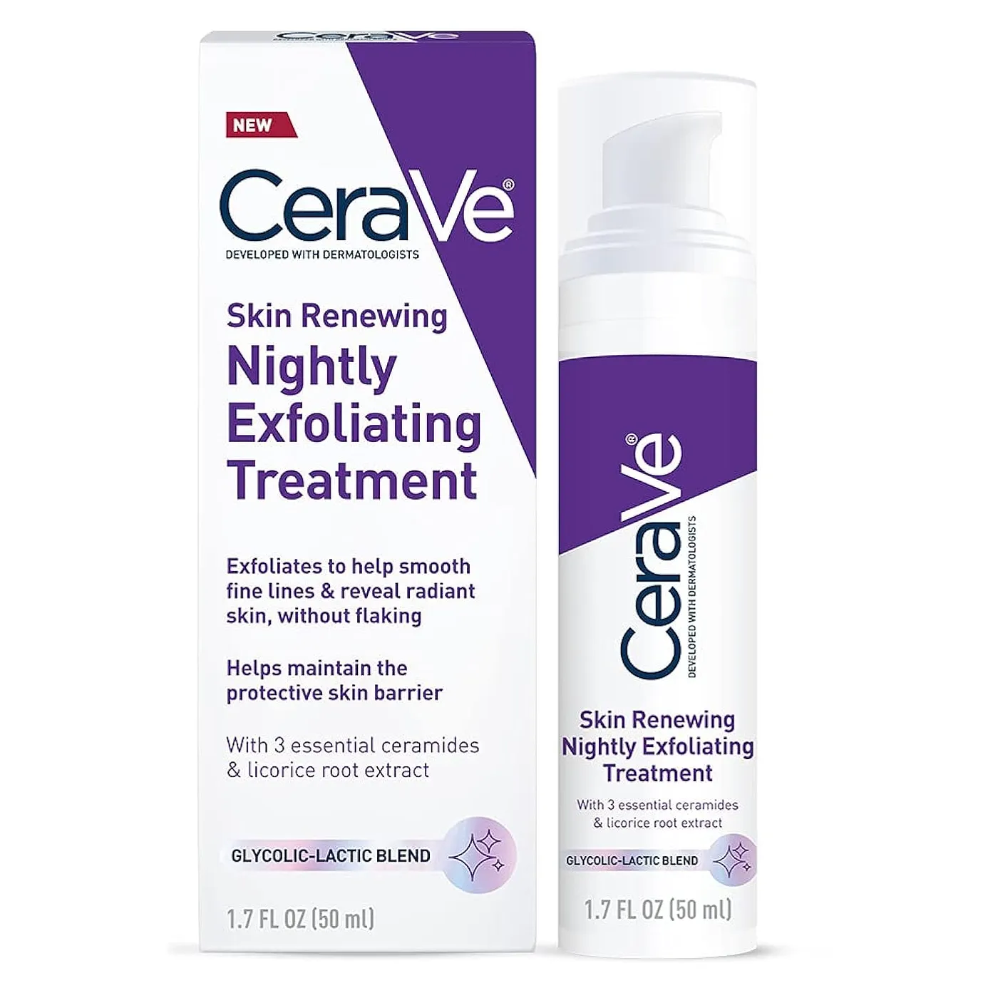 CERAVE NIGHTLY EXFOLIATING TREATMENT 1.7oz
