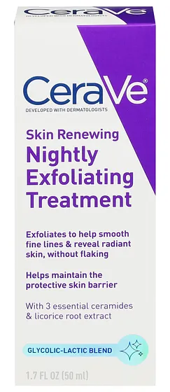 CERAVE NIGHTLY EXFOLIATING TREATMENT 1.7oz