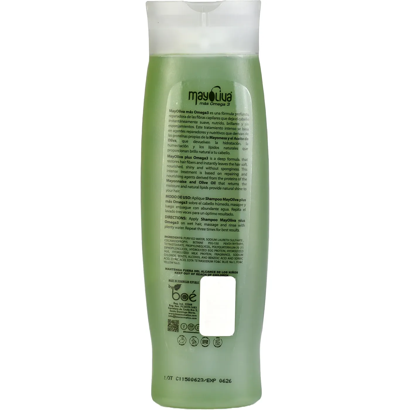 SHAMPOO MAYOLIVA BOE 12OZ