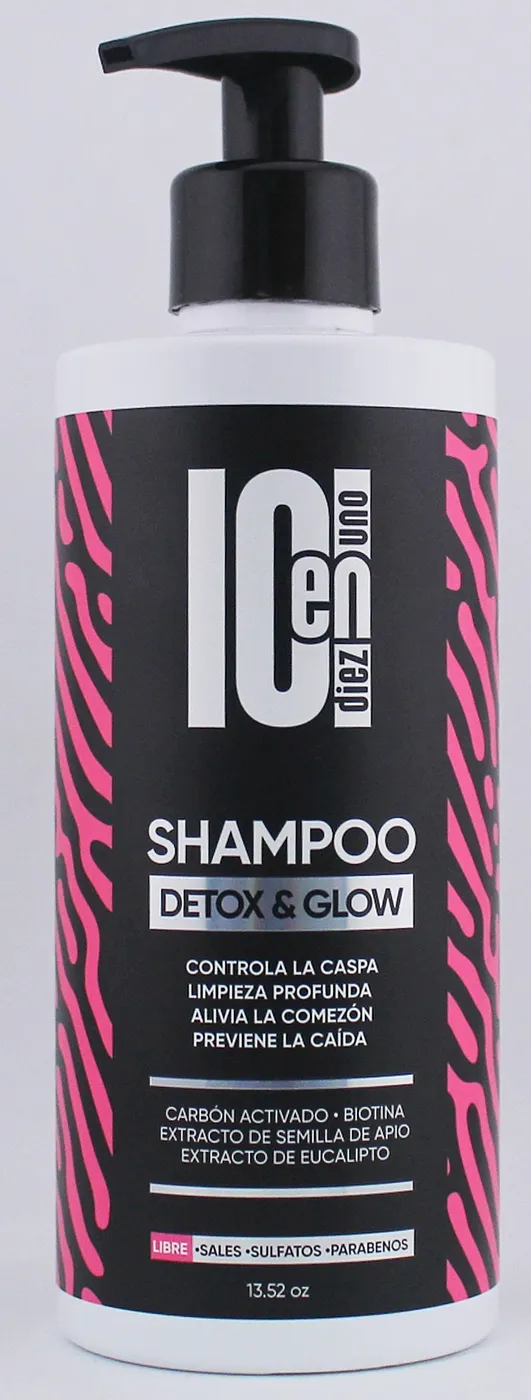 10N1 SHAMPOO DETOX GLOW 13.5oz
