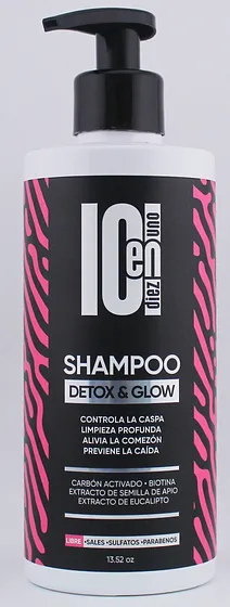 10N1 SHAMPOO DETOX GLOW 13.5oz