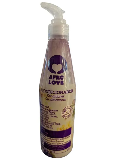 AFRO LOVE ACONDICIONADOR KARITE, MIEL Y ACEITES 10oz