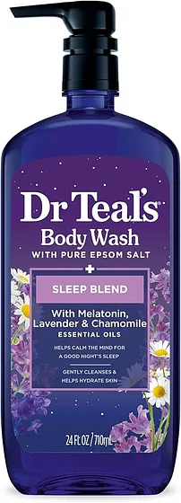 DR TEAL'S BODY WASH MELATONIN  24oz