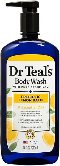 DR TEAL'S BODY WASH PREBIOTIC LEMON 24oz