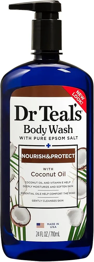 DR TEAL'S BODY WASH COCONUT OIL  24oz