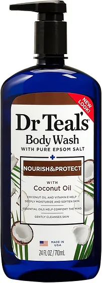 DR TEAL'S BODY WASH COCONUT OIL  24oz