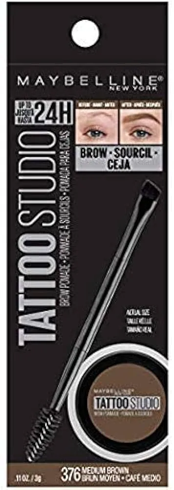 MAYBELLINE TATTOOSTUDIO MEDIUM BROWN 376