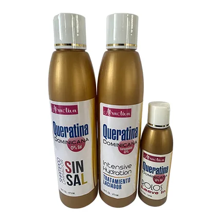 COMBO QUERATINA DOMINICANA 3PCK