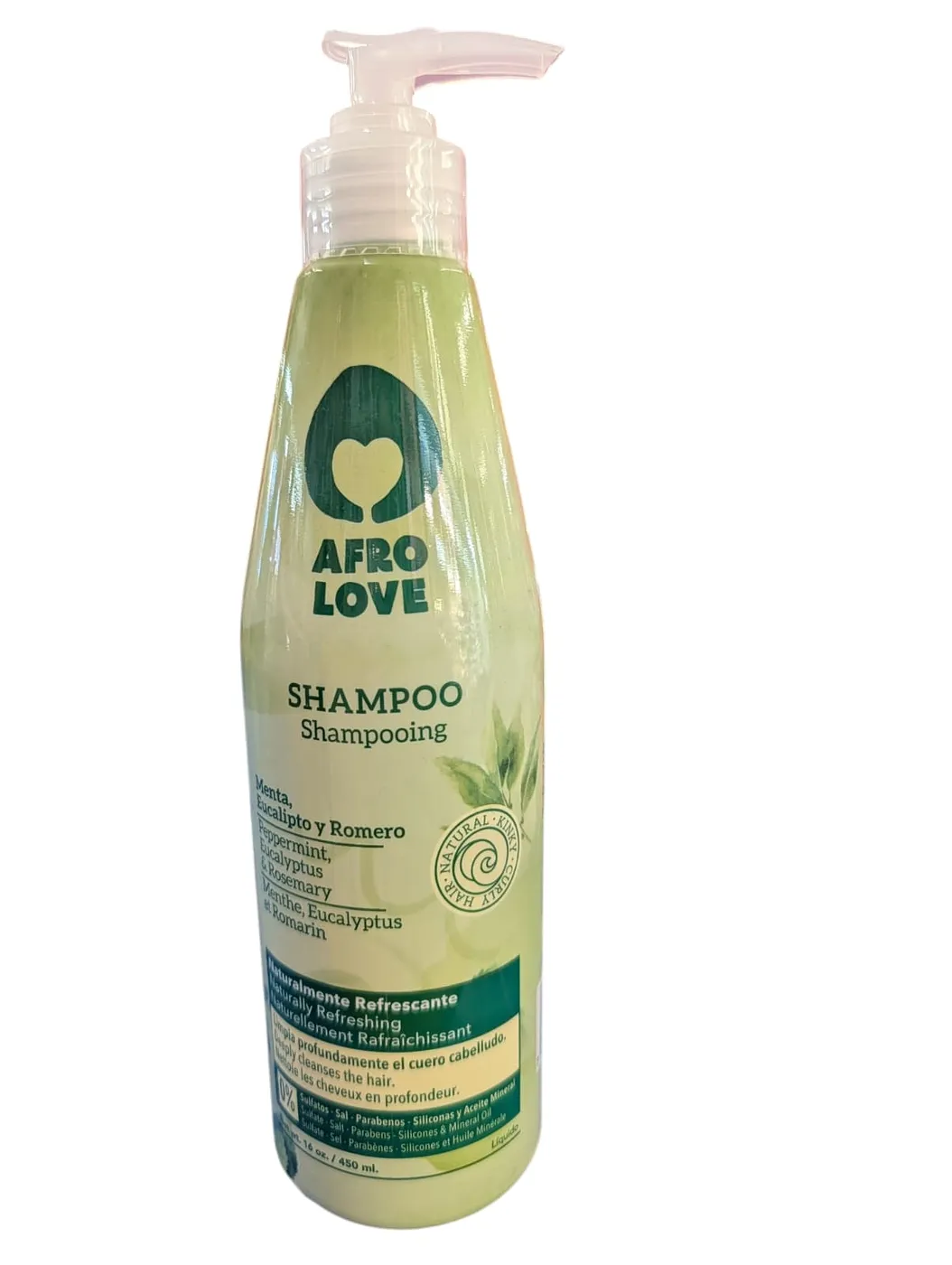 AFRO LOVE SHAMPOO MENTA Y ROMERO 16 OZ